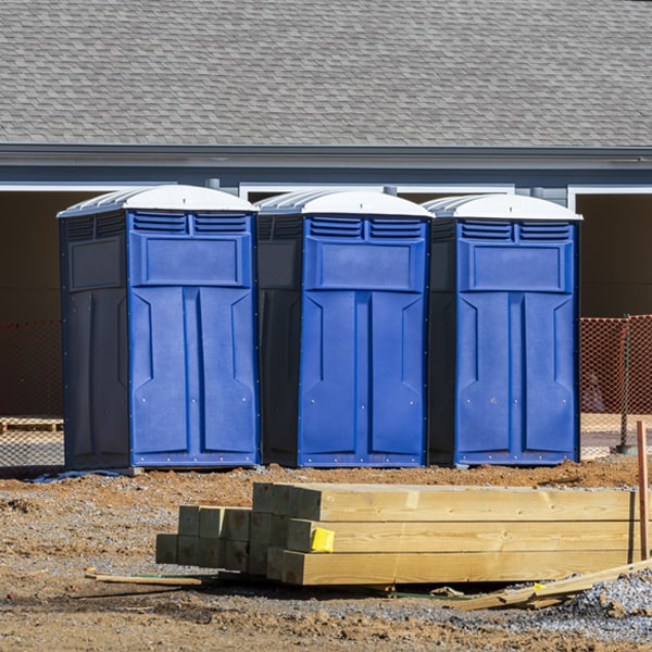 is there a specific order in which to place multiple portable toilets in Marmet